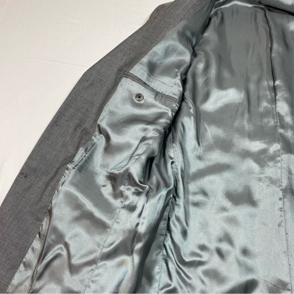 Murano Wool Jacket Blazer Gray Made in Italy 42R 3 button Closure Sports… - Picture 15 of 16